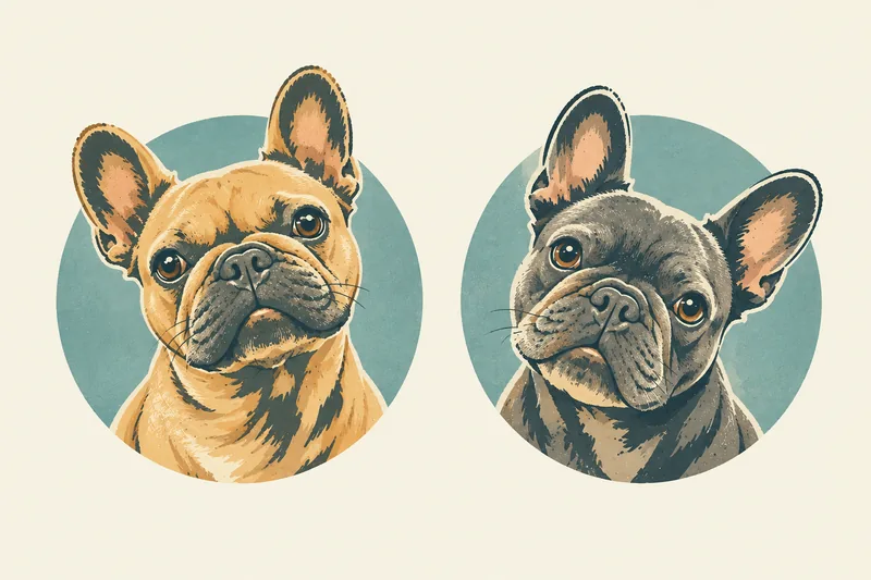 Illustration of Gordon and Izzy, the Aptos Notary dogs